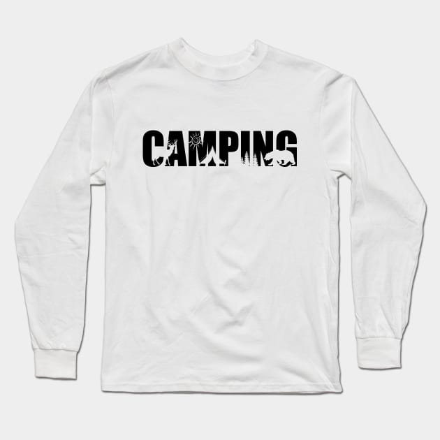 Camping Long Sleeve T-Shirt by defytees